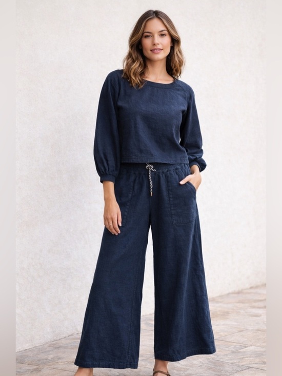 Apiece Apart Pants - Apiece Apart Navy Blue 100% Cotton Set